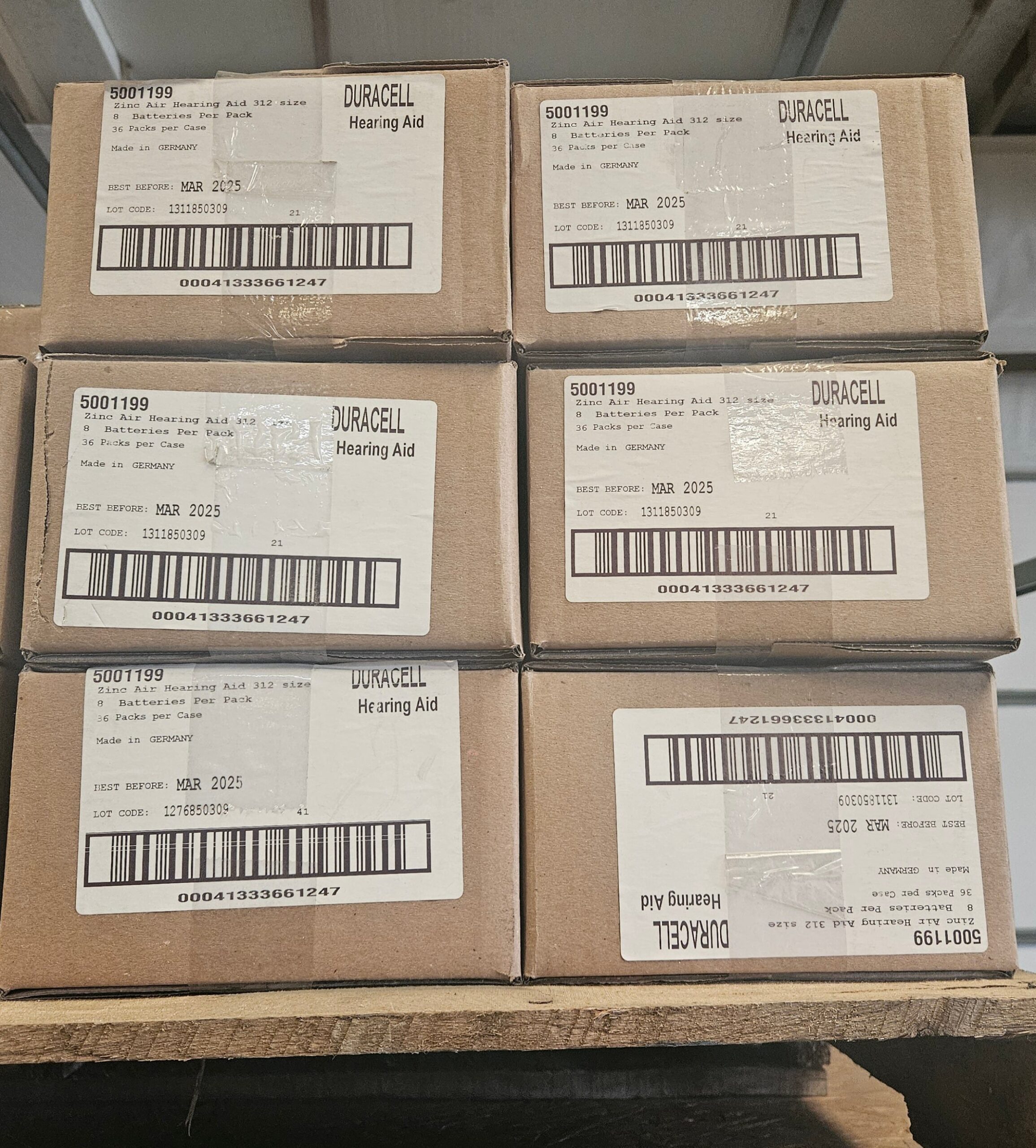 20240618_150725-scaled-2 Duracell 312 Hearing Aid Batteries Pallet from A&E Pallet Sales, image 2