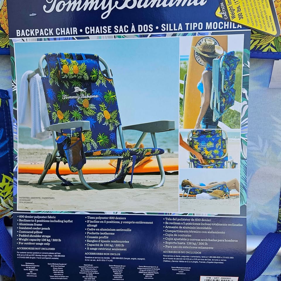 476229811_1817677592365772_3517551351740476382_n-1 Tommy Bahama Backpack Cooler Beach Chair Pallet – Blue from A&E Pallet Sales